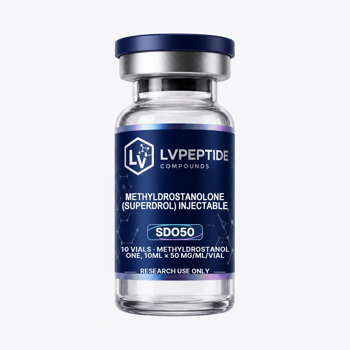 LVPEPTIDE Methyldrostanolone (Superdrol) Injectable unified product vial